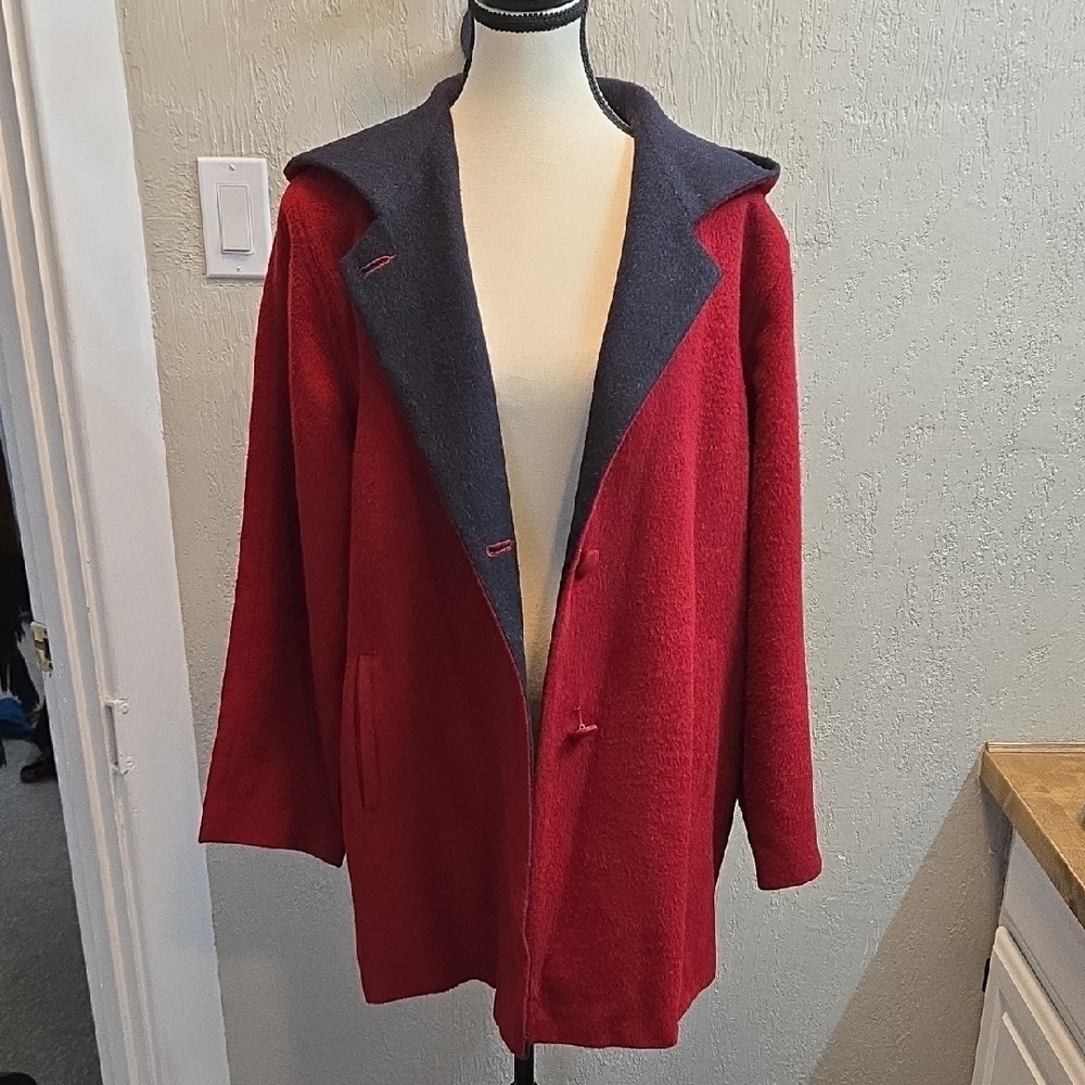 Lanart Collection 100% Baby Alpaca Hand Made Tom Gutie Peru Coat Jacket
